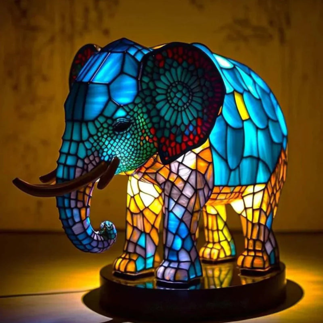 Animal Table Lamp –Stained Glass Style | Luxenique