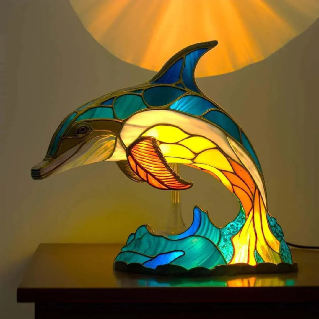 Animal Table Lamp –Stained Glass Style | Luxenique