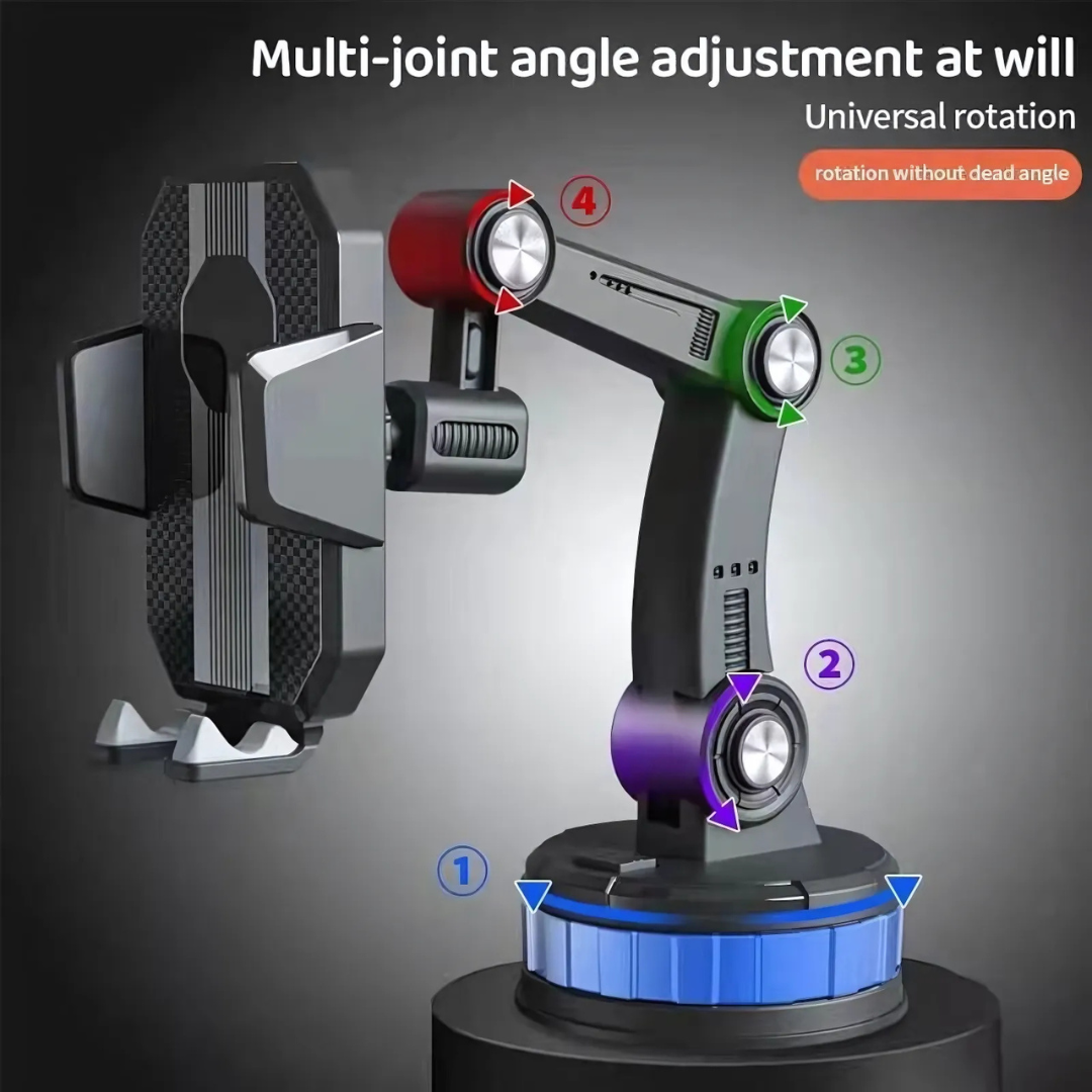 Car Phone Mount with High-Adhesion Suction and One-Touch Release | Luxenique