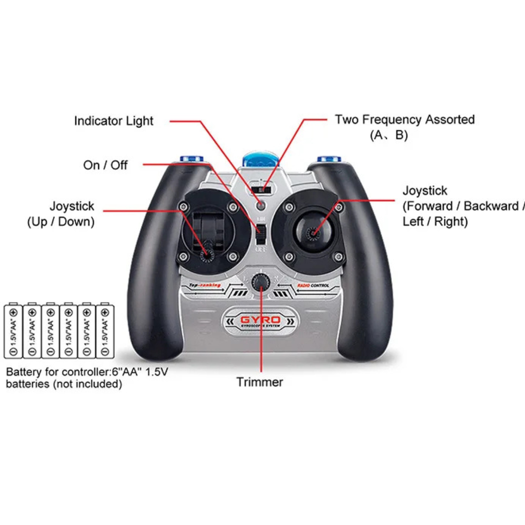 Hercules 3.5CH Mini RC Helicopter with Gyro Stabilization | Luxenique