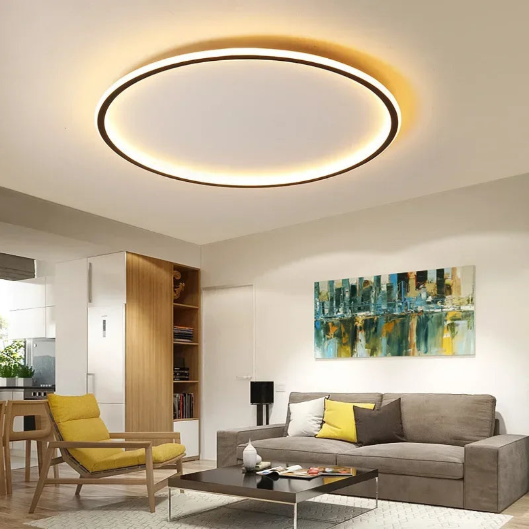 Scandinavian LED Ceiling Light – Dimmable, Warm White | Luxenique
