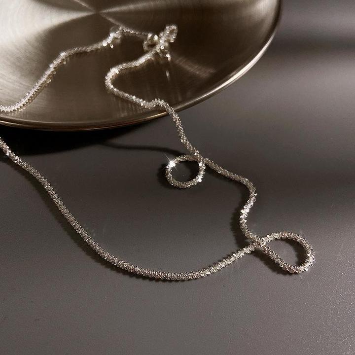 Two-Layer Minimalist Jewelry- Starlight Silver Necklace Set | Luxenique
