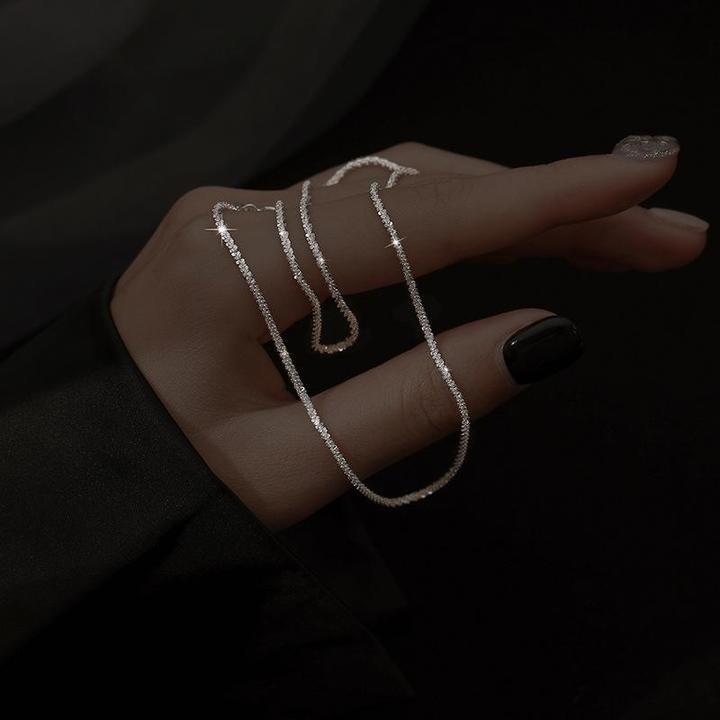 Two-Layer Minimalist Jewelry- Starlight Silver Necklace Set | Luxenique