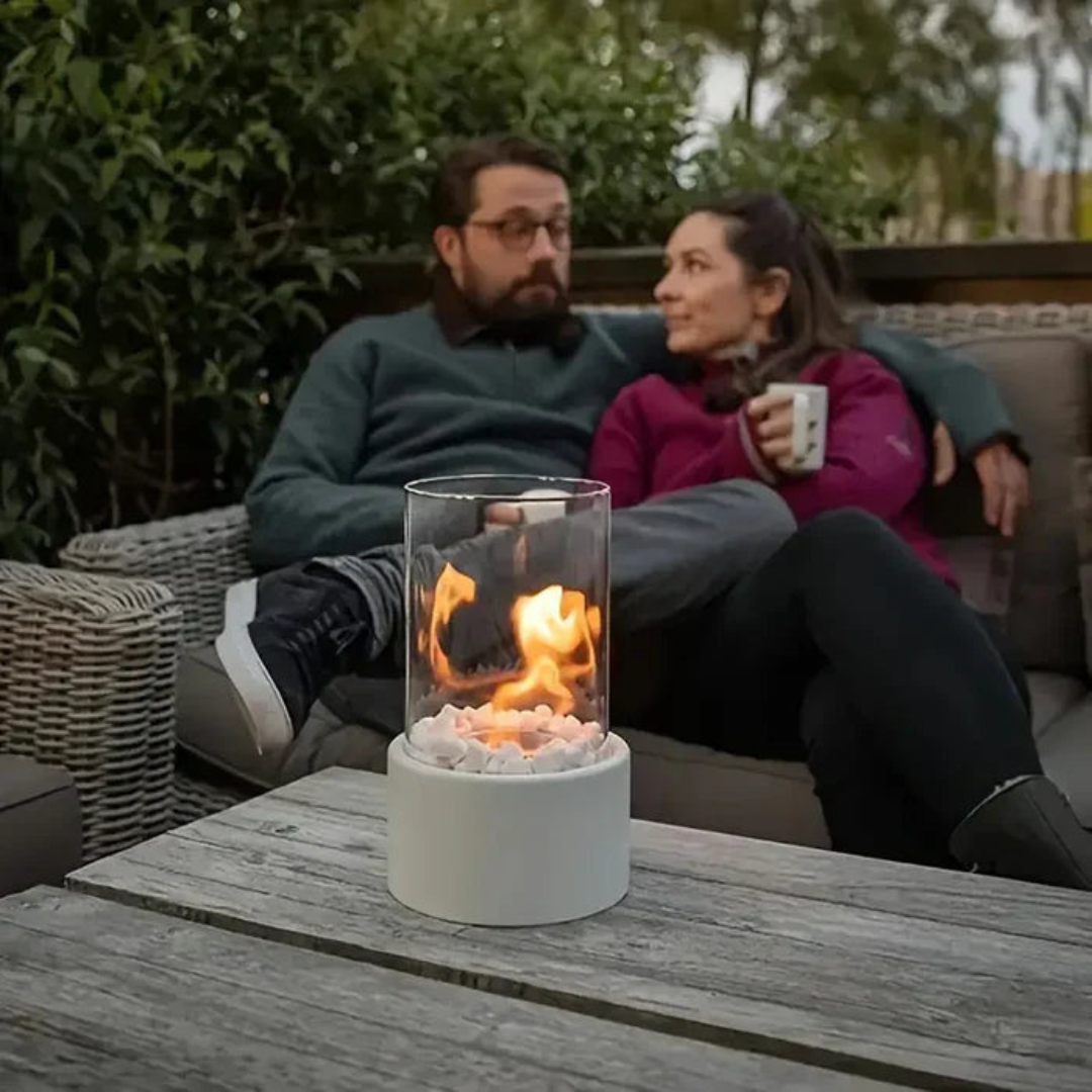 GlowLuxe Portable Table Fire Lantern | Luxenique