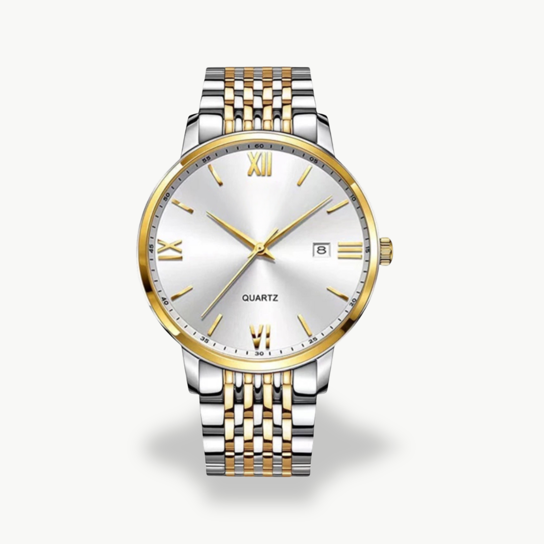 Men's Quartz Watch with Metal Band