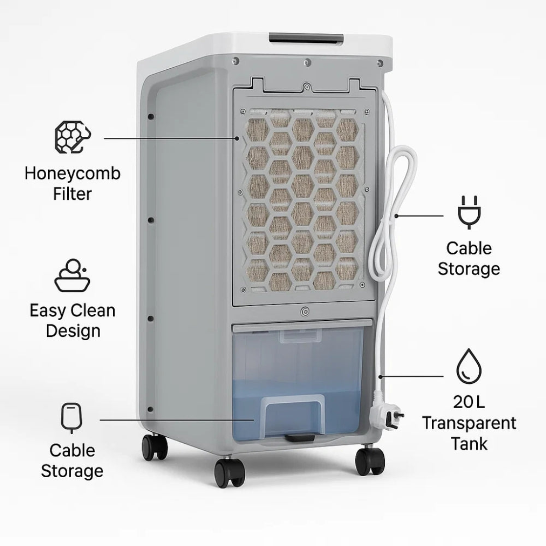Portable Air Cooler with Remote Control and 4L Tank | Luxenique