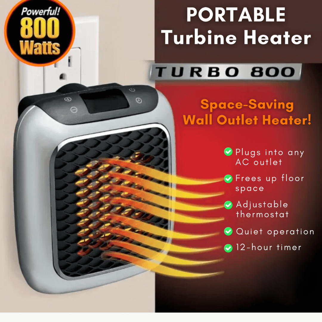 HEATPOD Wall-Mounted Portable Heater – Adjustable Temperature & Timer | Luxenique