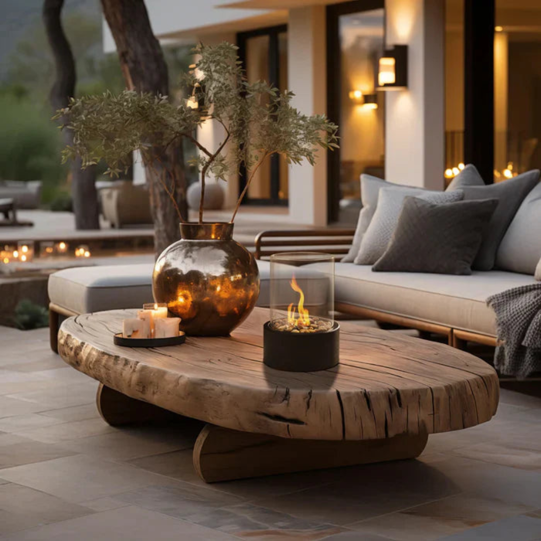 GlowLuxe Portable Table Fire Lantern | Luxenique