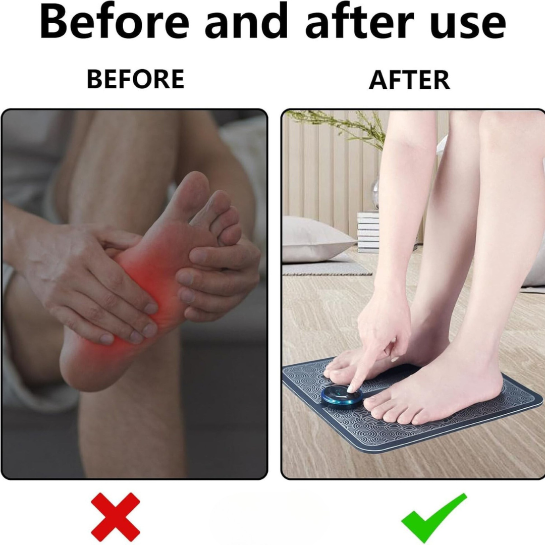 Rechargeable Electric Foot Massager with Acupressure Pad | Luxenique