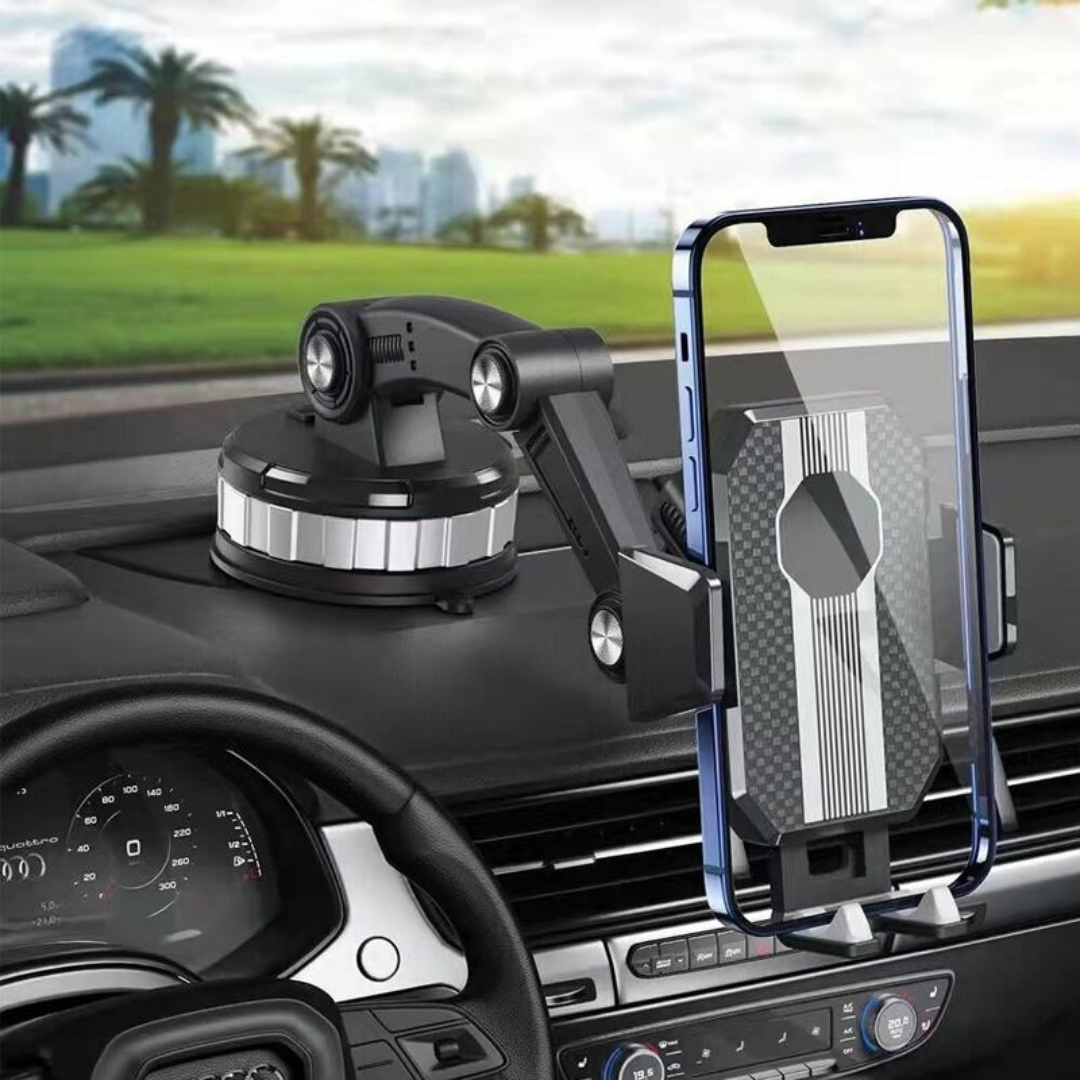 Car Phone Mount with High-Adhesion Suction and One-Touch Release | Luxenique