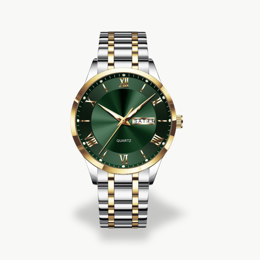 Men's Quartz Watch with Metal Band