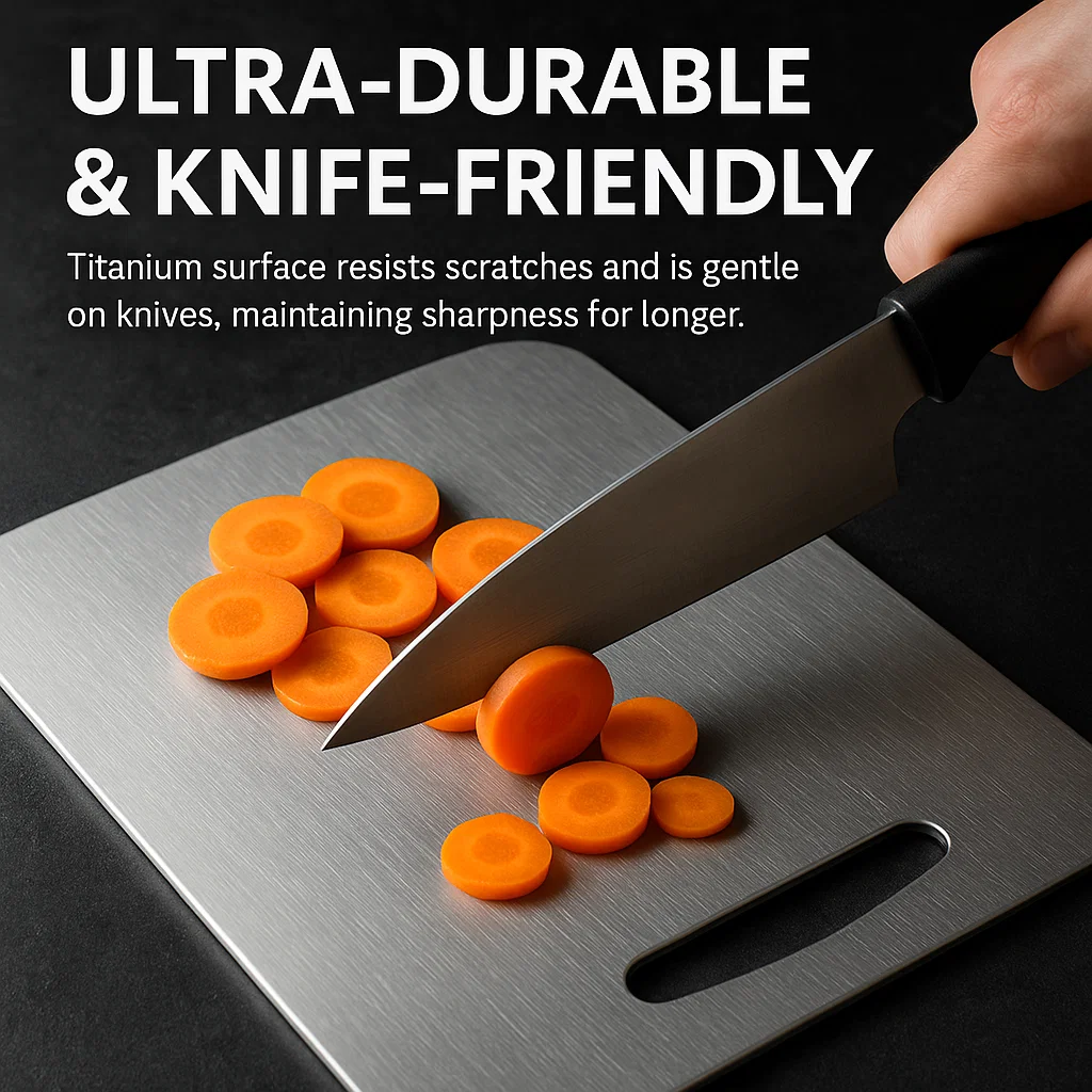 Titanium Cutting Board for Kitchen | Luxenique