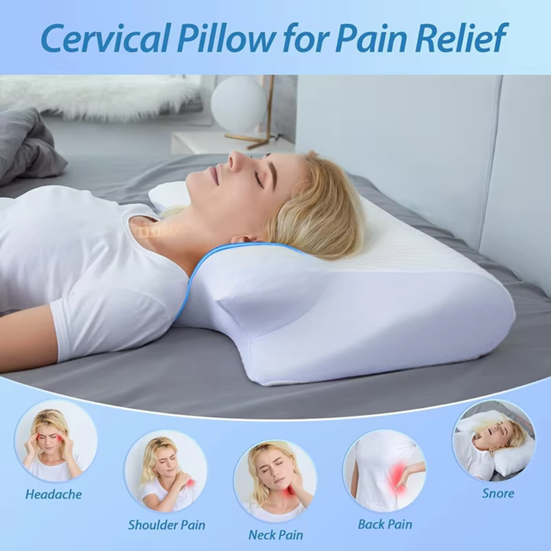 Cervical Support Pillow with Ergonomic Orthopedic Design | Luxenique