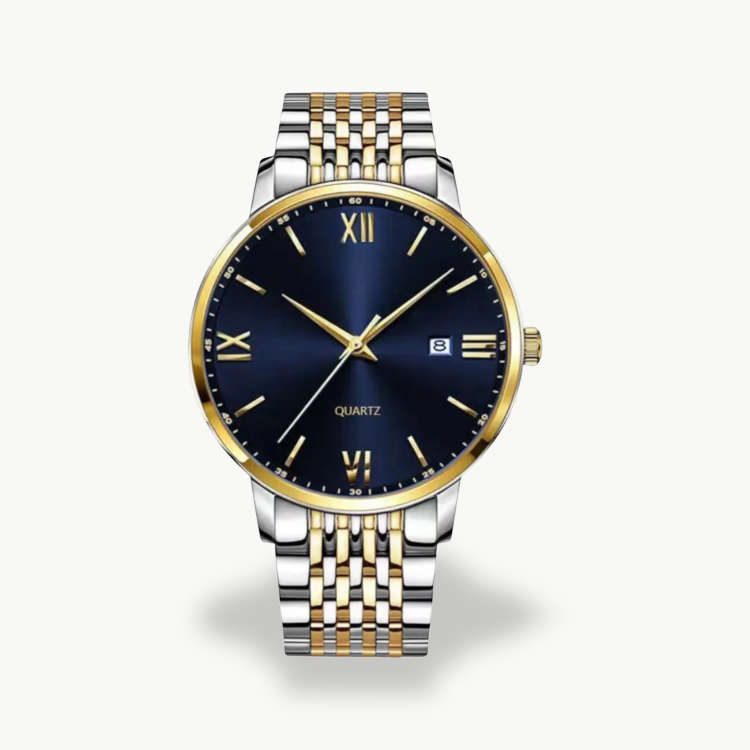 Men's Quartz Watch with Metal Band