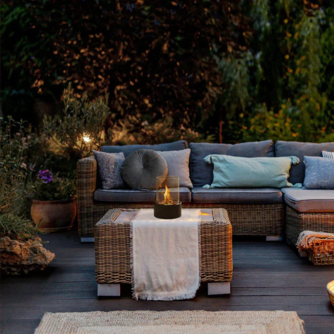 GlowLuxe Portable Table Fire Lantern | Luxenique
