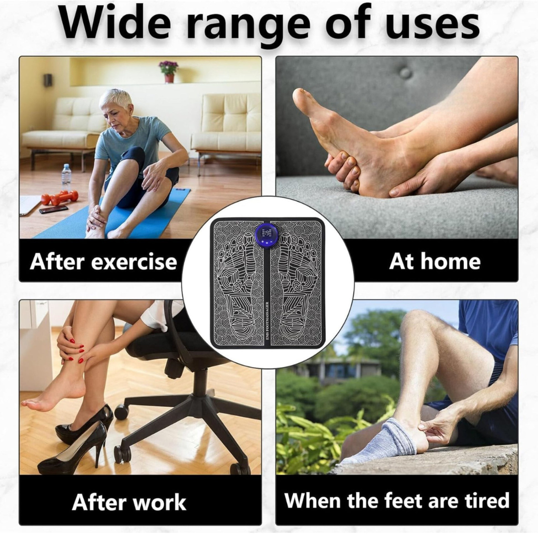 Rechargeable Electric Foot Massager with Acupressure Pad | Luxenique