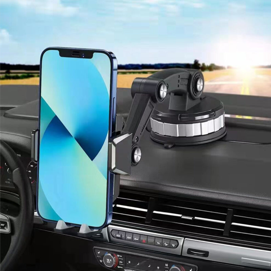 Car Phone Mount with High-Adhesion Suction and One-Touch Release | Luxenique