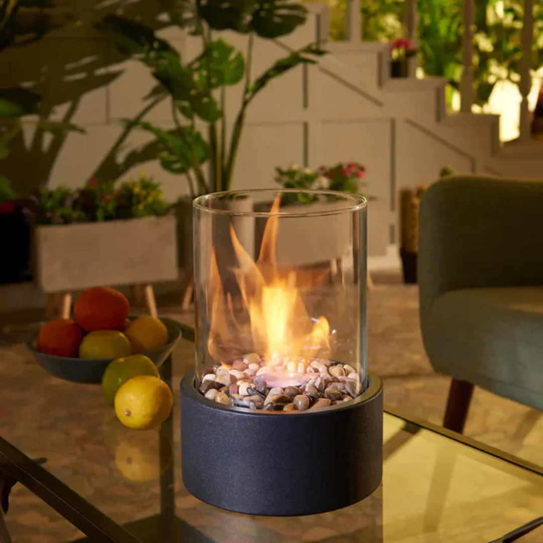 GlowLuxe Portable Table Fire Lantern | Luxenique