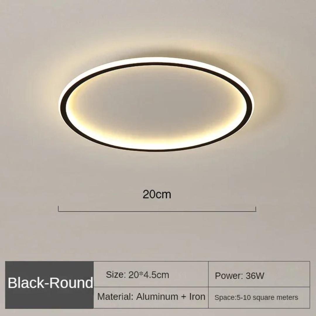 Scandinavian LED Ceiling Light – Dimmable, Warm White | Luxenique