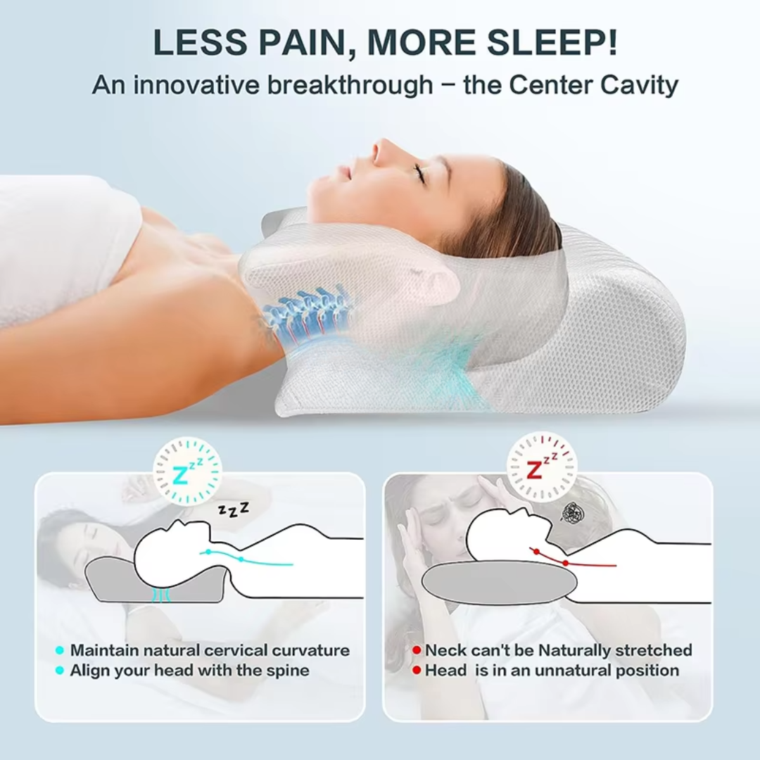 Cervical Support Pillow with Ergonomic Orthopedic Design | Luxenique