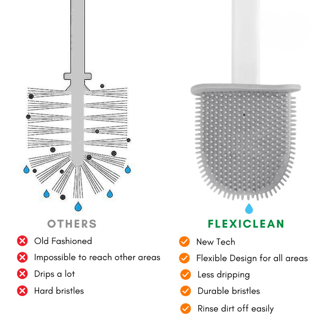 Silicone Toilet Brush with Holder | Luxenique