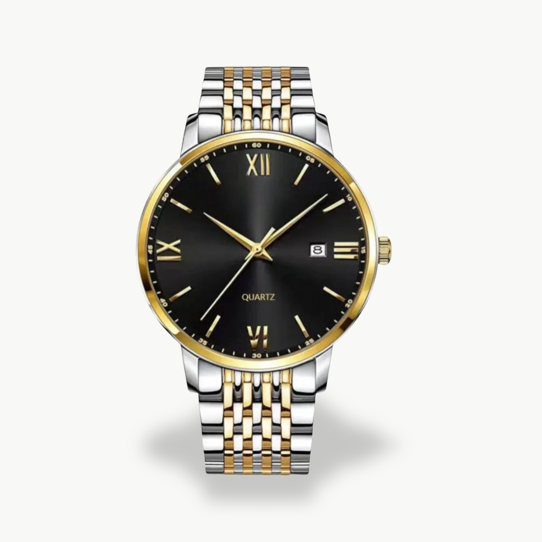 Men's Quartz Watch with Metal Band