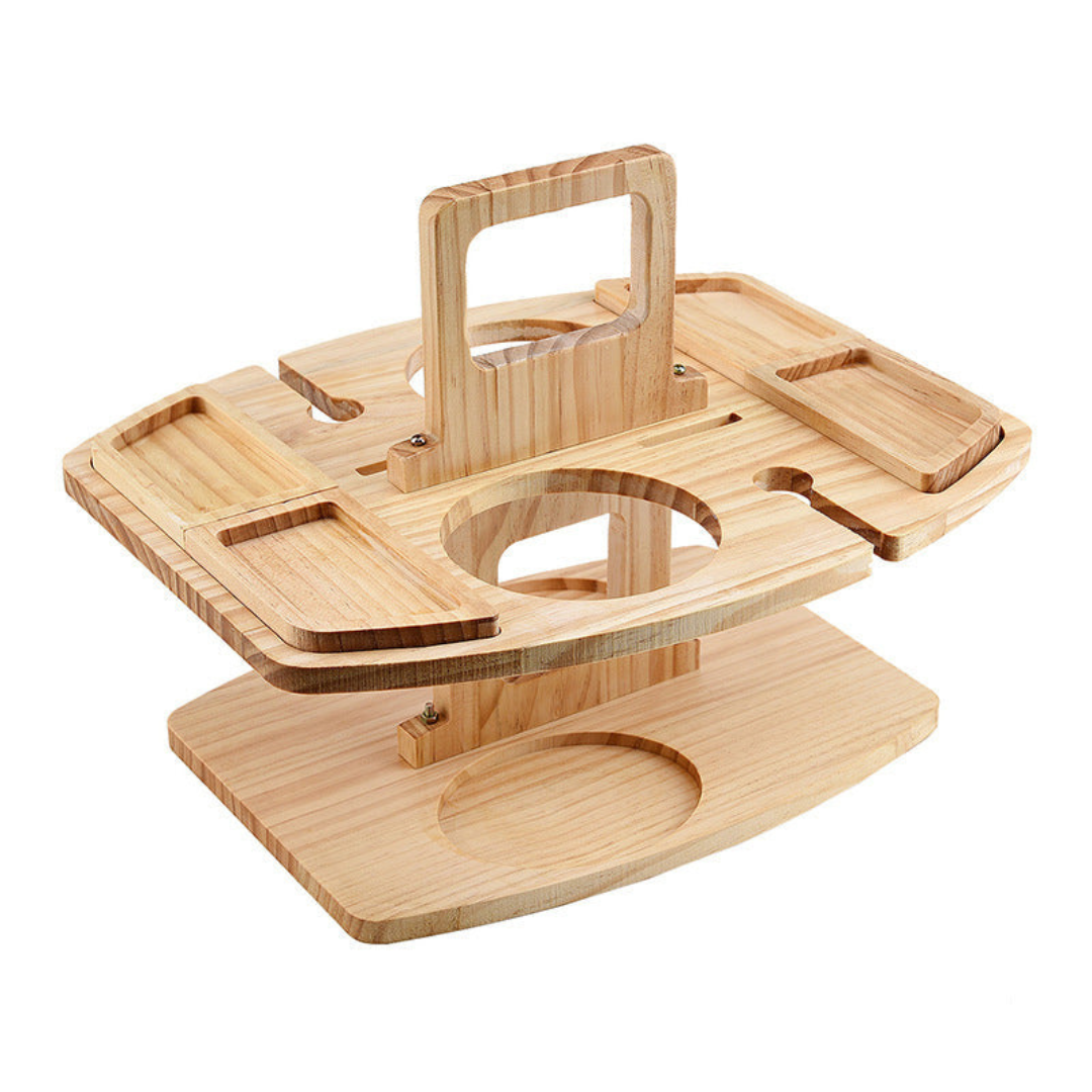 WineNest Portable Wooden Picnic Table | Luxenique