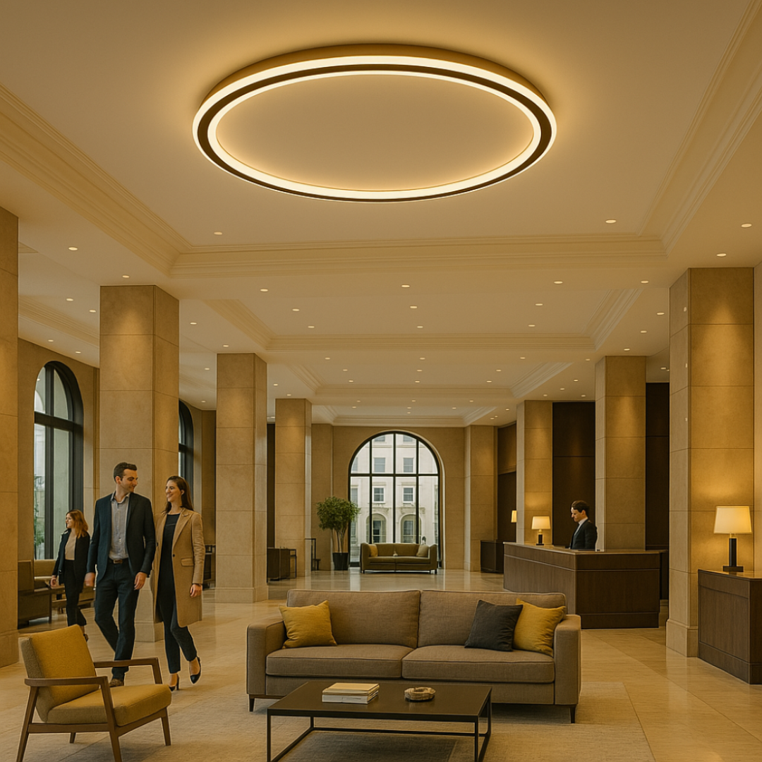 Scandinavian LED Ceiling Light – Dimmable, Warm White | Luxenique