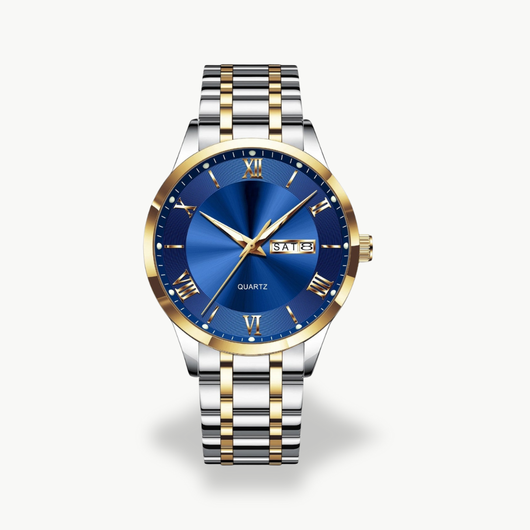 Men's Quartz Watch with Metal Band
