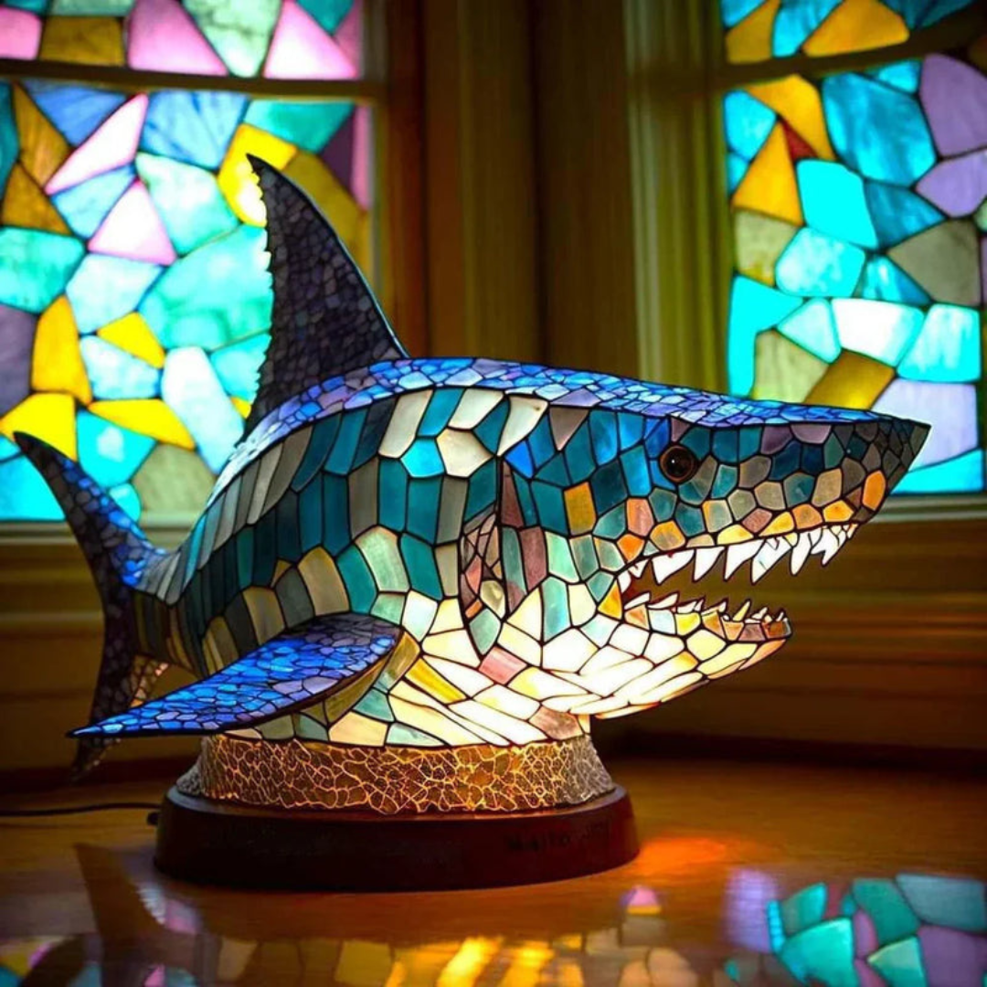 Animal Table Lamp –Stained Glass Style | Luxenique