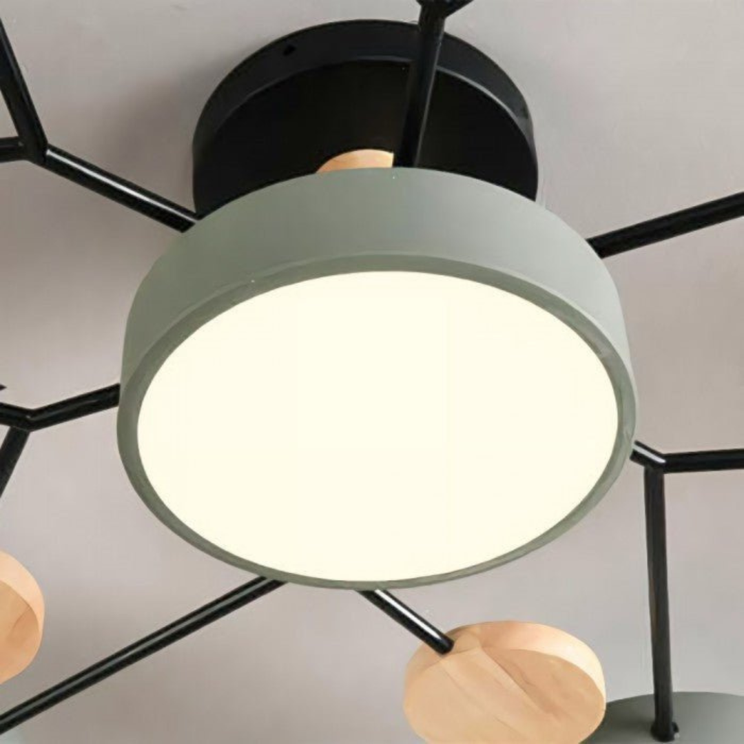 Scandinavian LED Ceiling Light with Branched Design | Luxenique