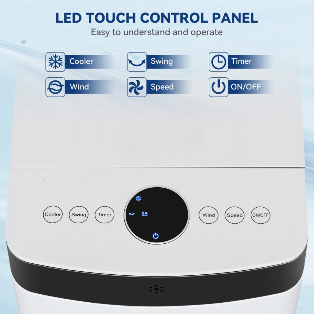 Portable Air Cooler with Remote Control and 4L Tank | Luxenique