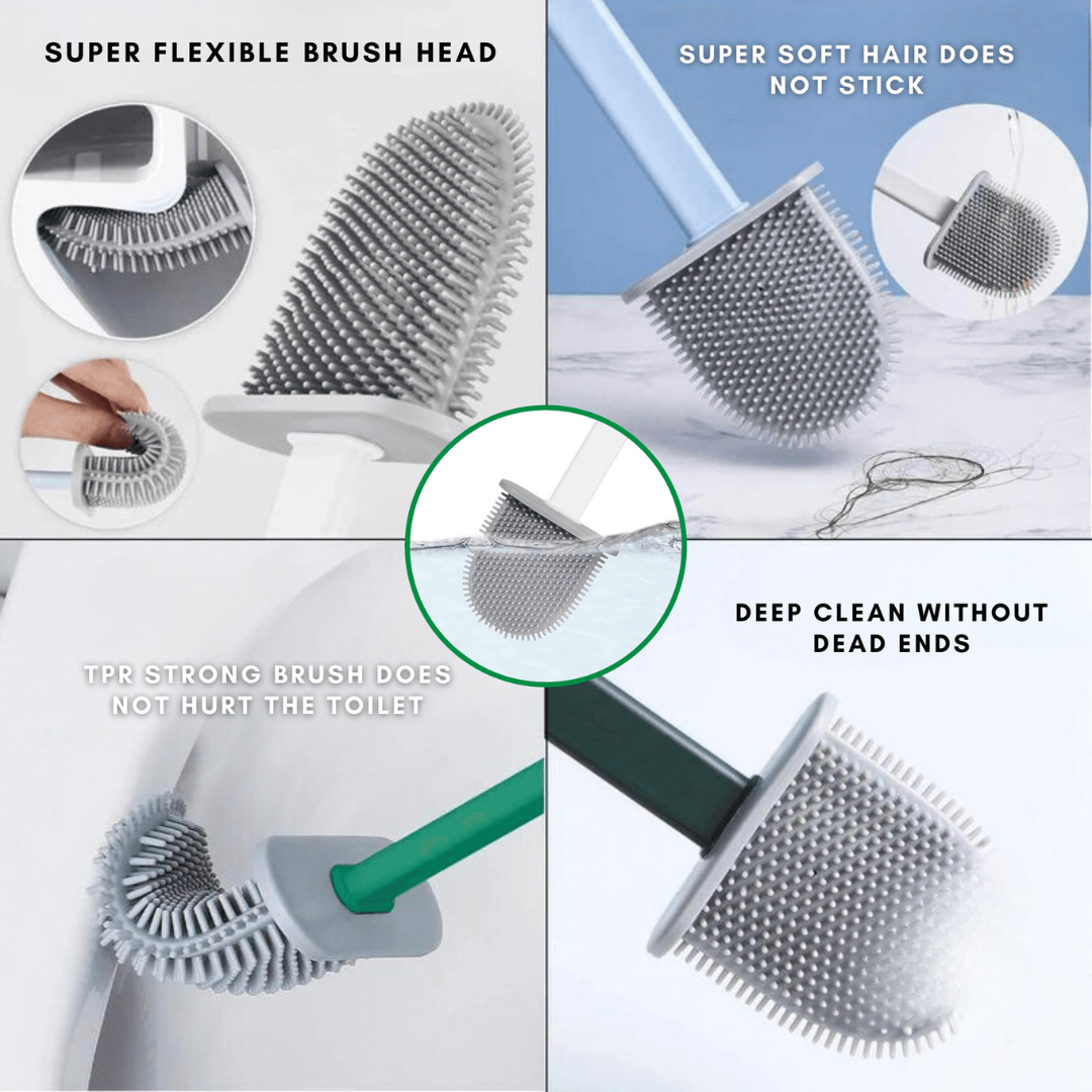 Silicone Toilet Brush with Holder | Luxenique