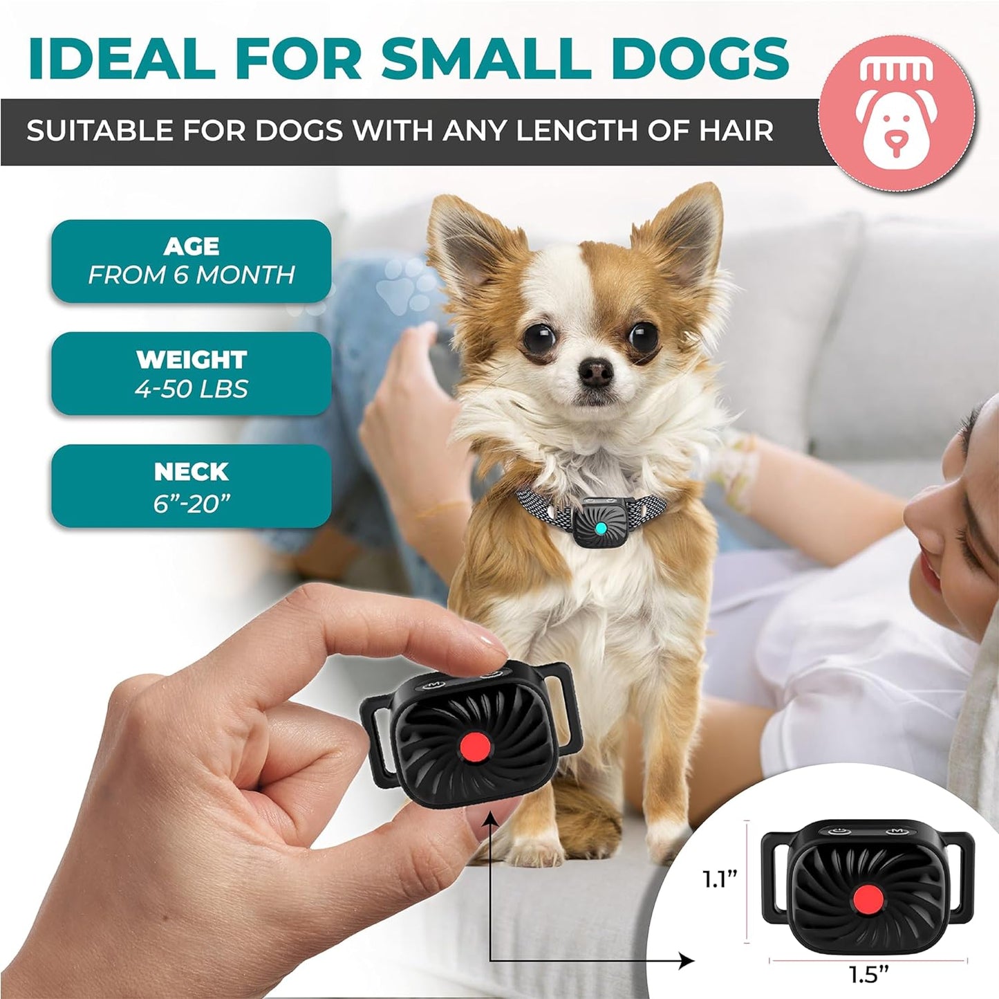 Anti-Bark Collar for Small Dogs | Luxenique
