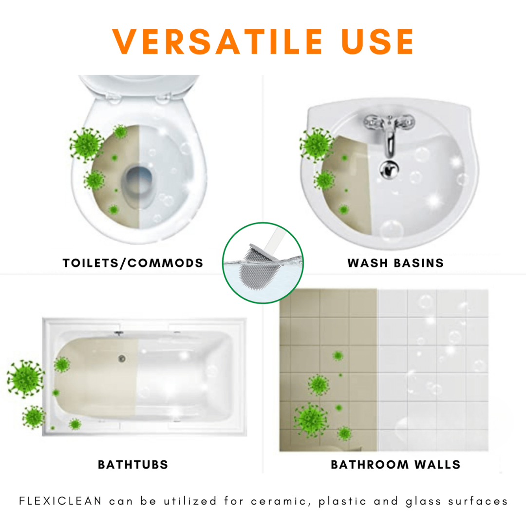 Silicone Toilet Brush with Holder | Luxenique