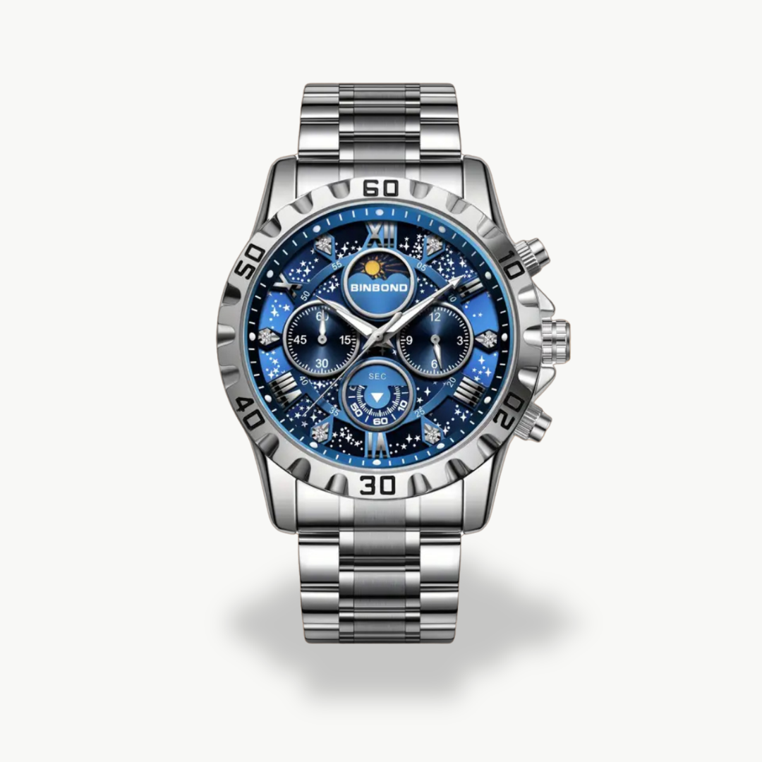 Men's Luxury Chronograph Watch - Stainless Steel | Luxenique