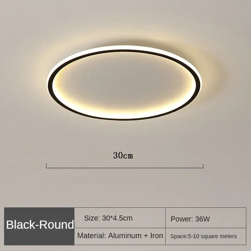 Scandinavian LED Ceiling Light – Dimmable, Warm White | Luxenique