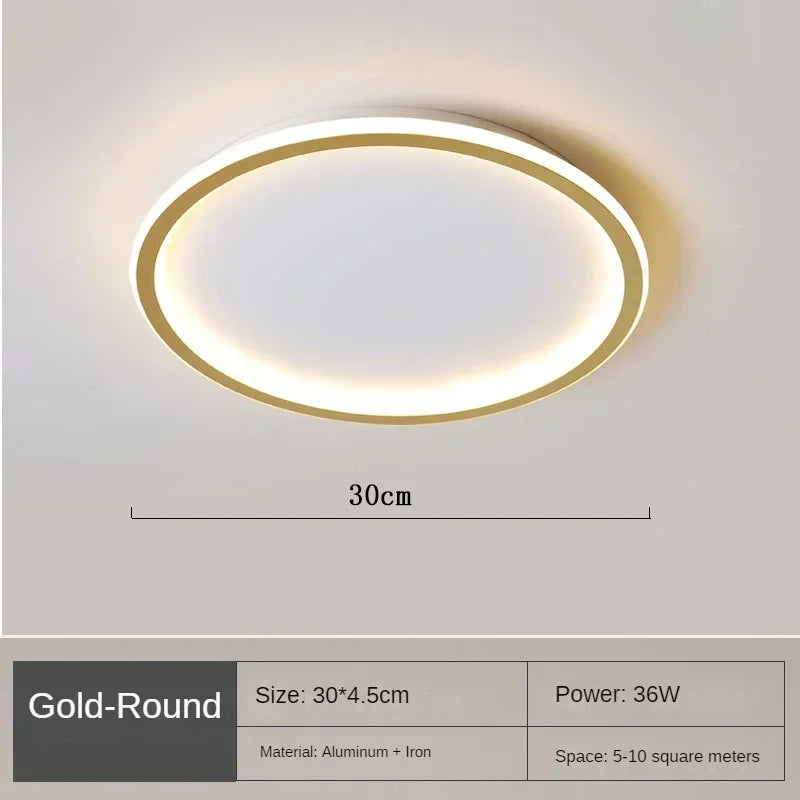 Scandinavian LED Ceiling Light – Dimmable, Warm White | Luxenique