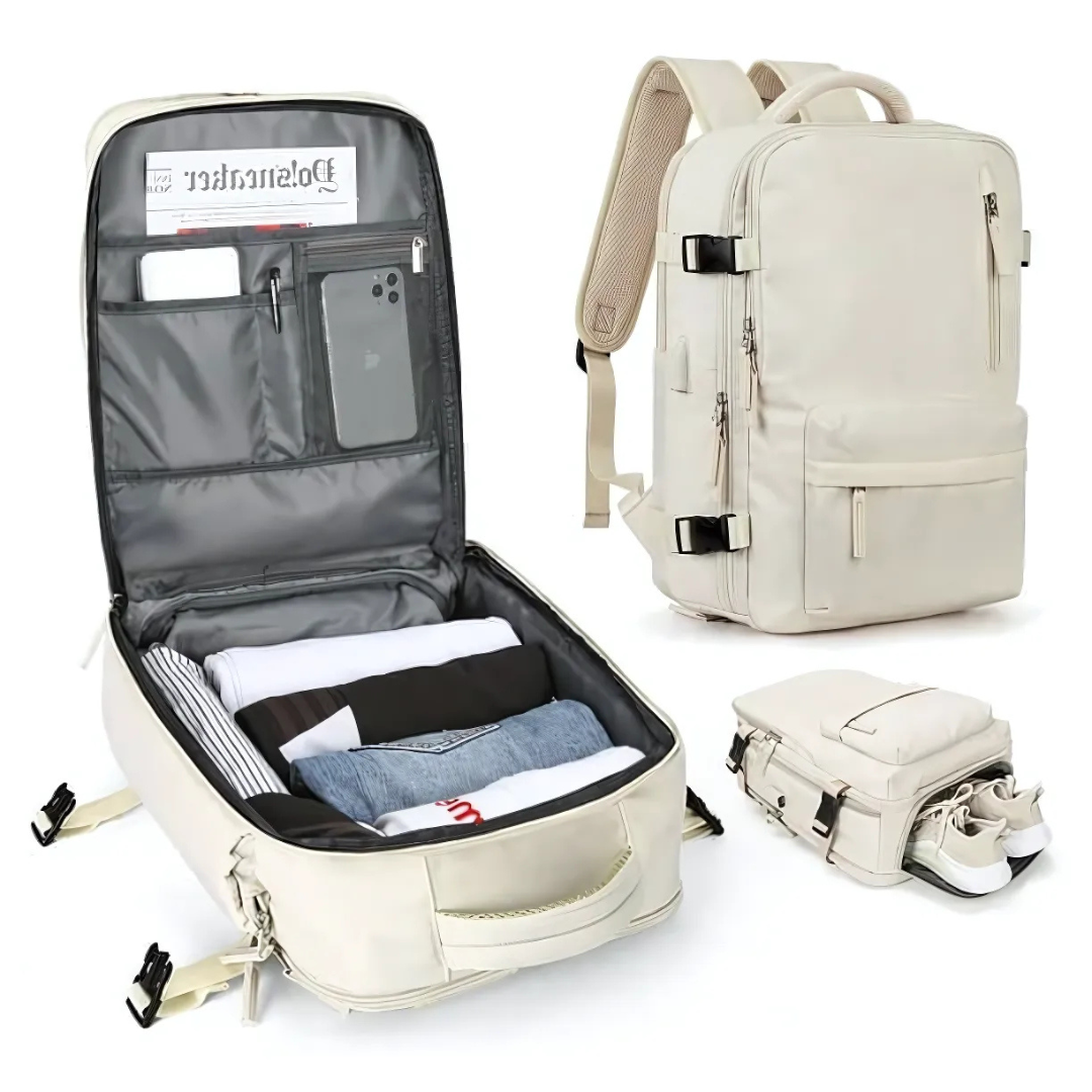 Waterproof Travel Backpack with USB Charger | Luxenique