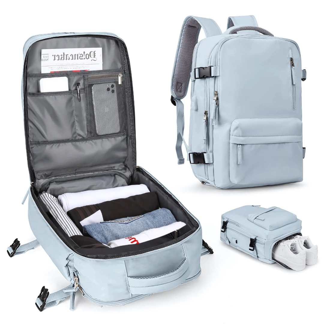 Waterproof Travel Backpack with USB Charger | Luxenique