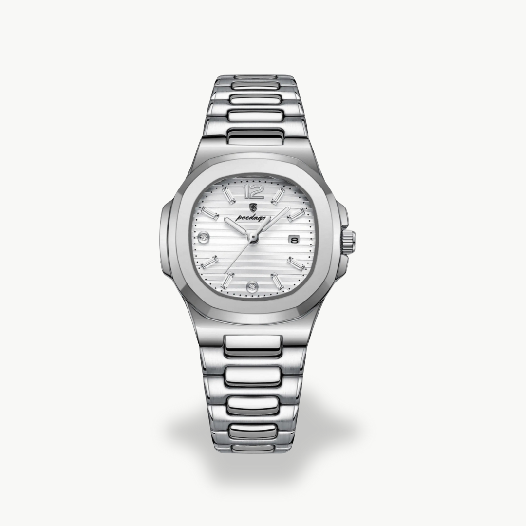 Men's Silver Band Watch | Luxenique