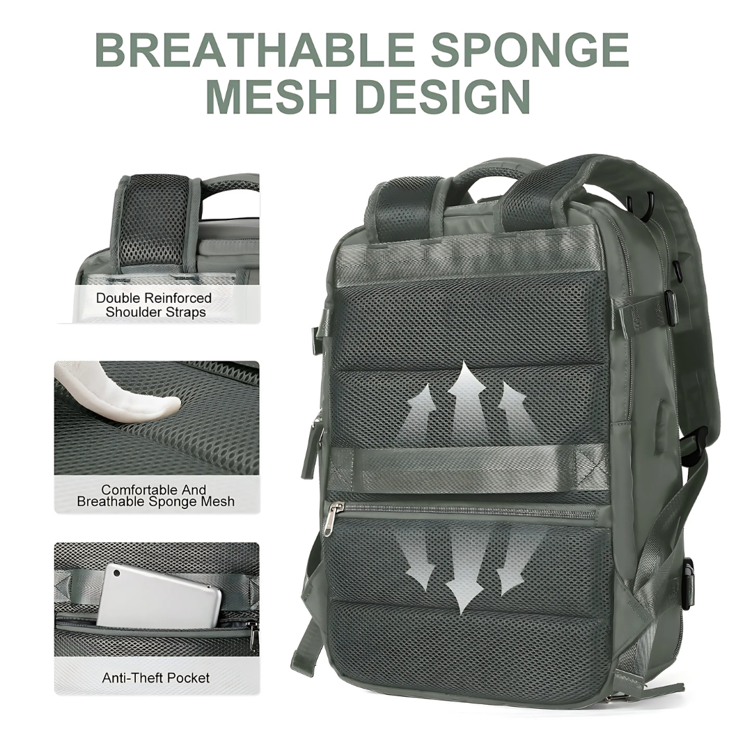Waterproof Travel Backpack with USB Charger | Luxenique