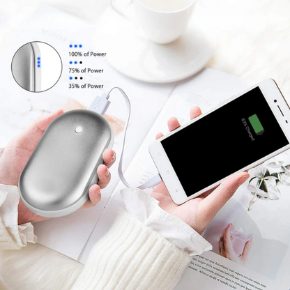 Rechargeable Hand Warmer & Power Bank with USB-C Charging | Luxenique