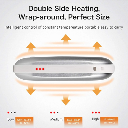 Rechargeable Hand Warmer & Power Bank with USB-C Charging | Luxenique