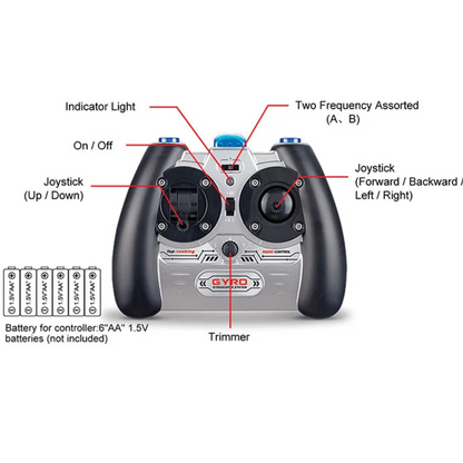 Hercules 3.5CH Mini RC Helicopter with Gyro Stabilization | Luxenique