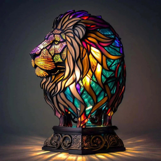 Animal Table Lamp –Stained Glass Style | Luxenique