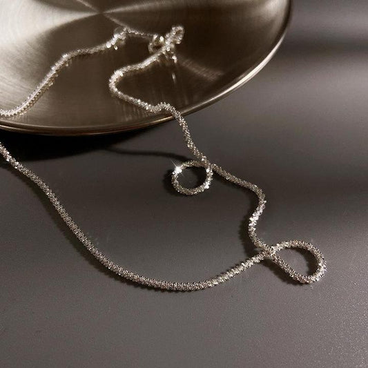 Two-Layer Minimalist Jewelry- Starlight Silver Necklace Set | Luxenique