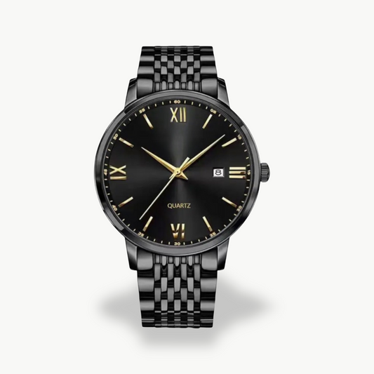 Men's Quartz Watch with Metal Band