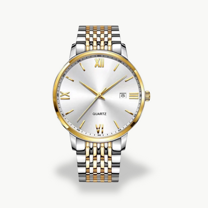 Men's Quartz Watch with Metal Band