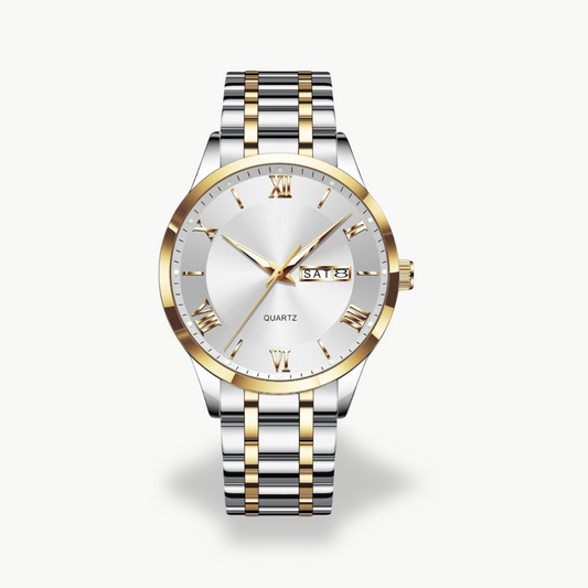 Men's Quartz Watch with Metal Band